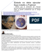 Indulto - Corte IDH-Estado No Debe Ejecutar Fallo Que Restituye Indulto A Fujimori