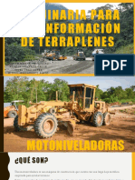 Maquinaria para La Conformacion de Terraplenes