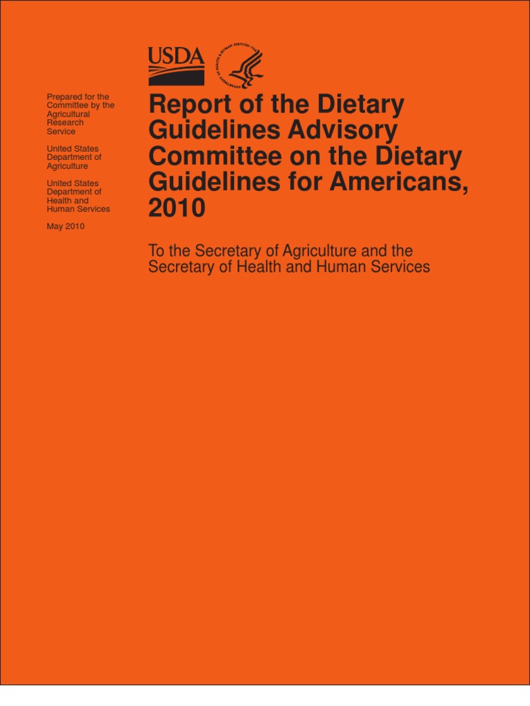 2010 Dietary Guidelines For Americans Pdf Dietary Supplements