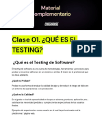Clase 1 - ¿Qué Es El Testing?