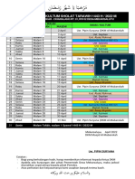 JADWAL IMAM SHOLAT TARAWIH 1443 H - Puasa Hari Minggu