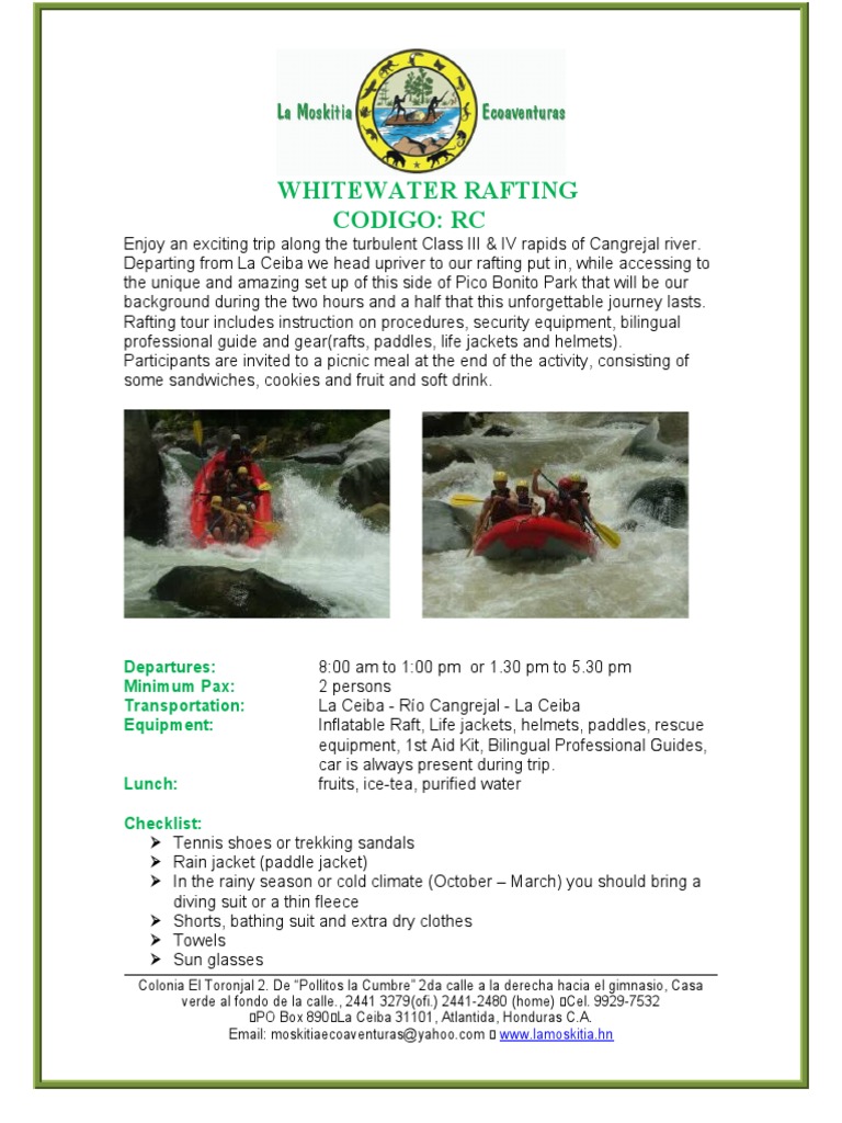 Thrilling Rafting Adventure Awaits | PDF | Social Science | Travel