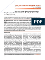 Cannibalism Among Same-Aged Nymphs of The Omnivorous Predator Dicyphus Errans Is Affected by Food Availability and Nymphal Density