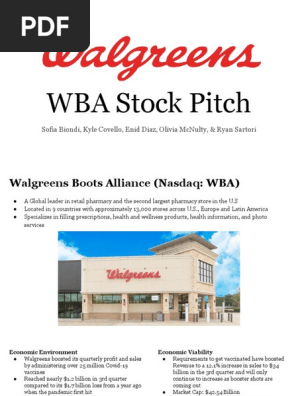 walgreens stock pitch