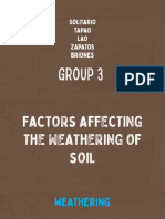 Factors Affecting The Weathering of Soil