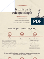 Historia de Psicopatología