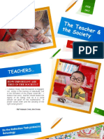 The Teach Er& The Societ Y: #Unitintrod Uction