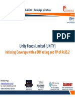Pakistan Equity | Vanaspati & Allied | Coverage Initiation on Unity Foods Limited (UNITY