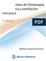 Fundamentos de Fisioterapia Respiratoria y Ventilación Mecánica - Cristancho Gómez, William 3a Ed. 2015