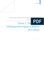 Tema 1. Desarrollo Infantojuvenil Típico y Atípico (0-3 Años)