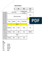 Waktu Senin Selasa Rabu Kamis Jumat: Jadwal PTMT Kelas 6A