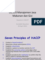 MJMG - Hazards in HACCP