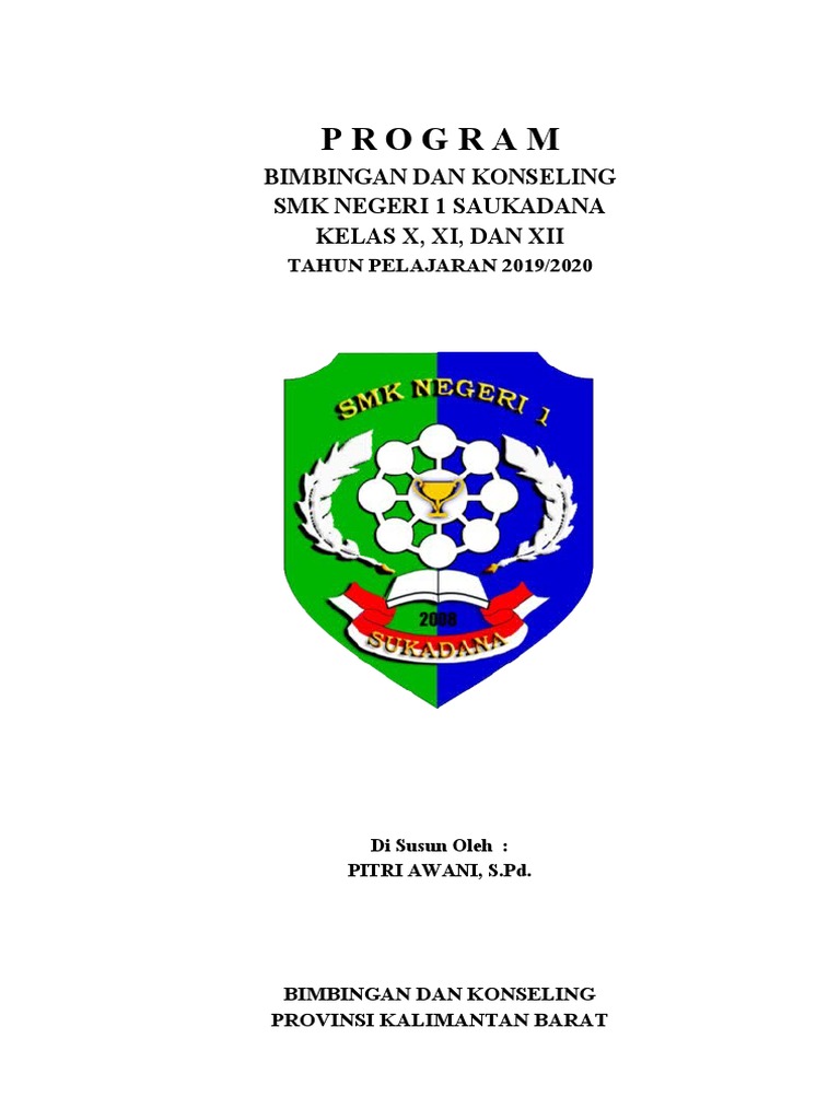 Program Bimbingan Konseling SMK 2019/2020 | PDF