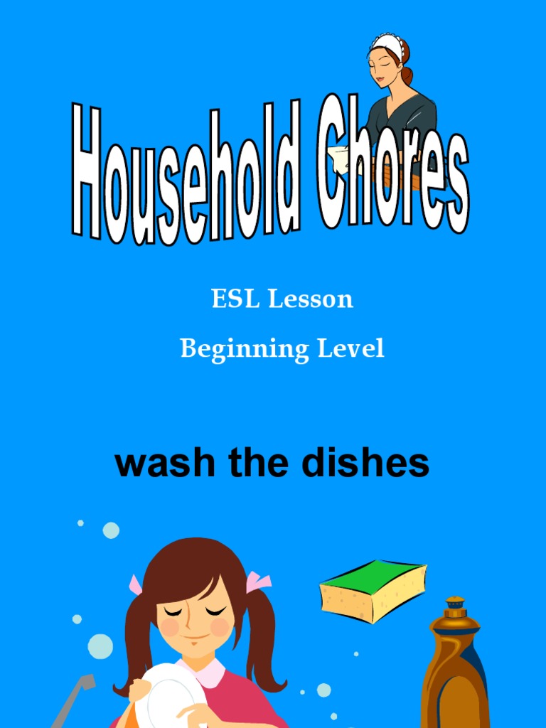 ESL Vocabulary for Household Chores | PDF | Language Arts & Discipline