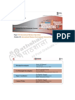 International Business Operations Module: External Factors