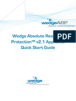 Wedge Absolute Real-Time Protection™ v2.1 Appliance Quick Start Guide