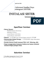 Instalasi SISTER: Windows 10