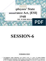 Employees' State Insurance Act, (ESI) 1948: Dr. Subir Bikas Mitra