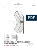 NPC 5.8 GHZ 30 DBI PARABOLIC GRID ANTENNA Default Title