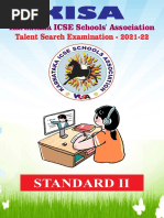 Standard Ii: Talent Search Examination - 2021-22