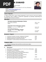 Hassan Shahid resume