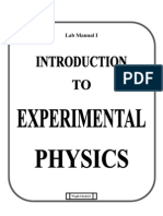 Introduction To Experimental Physics