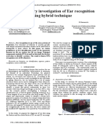 The Preliminary Investigation of Ear Recognition Using Hybrid Technique