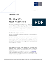 Mr. KLM (A) : Jacob Veldhuyzen: ESMT Case Study