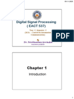 Digital Signal Processing - An Introduction