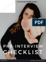 Interview - Checklist 2020