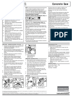 Concrete saw safety guide