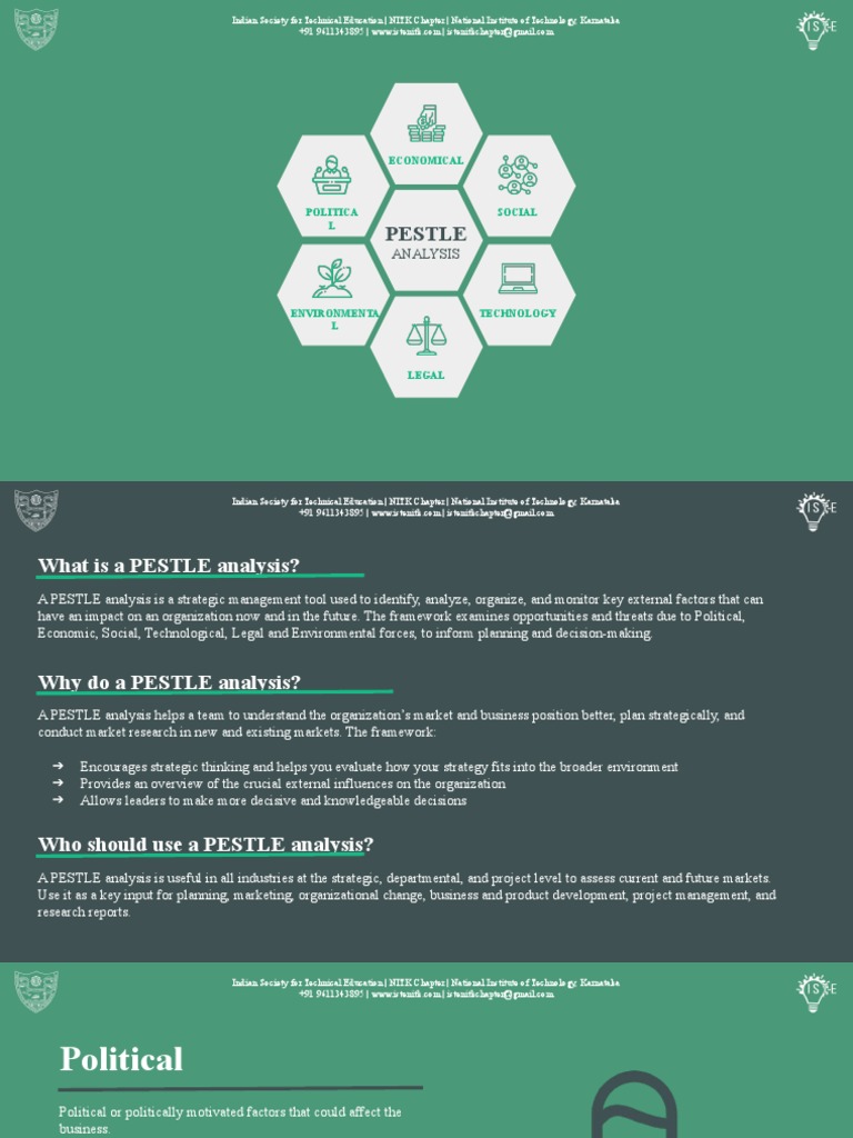 PESTLE Analysis PDF Regulation Economic Growth