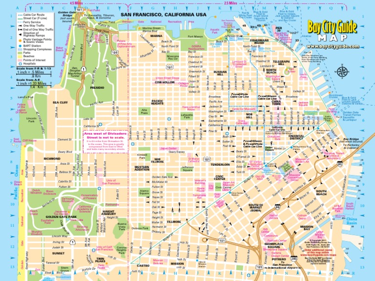 San Francisco Map | PDF | San Francisco | San Francisco Bay Area