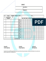 Annexure I Title: Preventive Maintenance Schedule Ref. SOP No.: Format No.: Revision No.