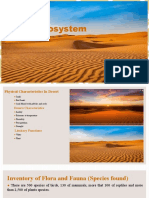 Desert Ecosystem: Flora, Fauna and Adaptations