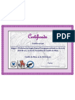Certificado (Associação de Surdos Do Porto)