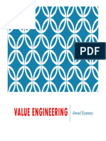 Value Engineering: Ahmed Elyamany