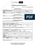 Marine Cargo Insurance Proposal