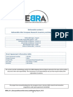 Deliverable Number 1 Deliverable Title: European Research Inventory and Mapping Report