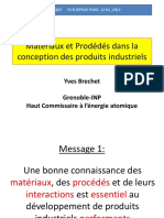 Matériaux Et Prodédés Dans La Conception Des Produits Industriels