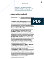 Legislatie nationala AE - Ministerul Agriculturii si Dezvoltarii Rurale