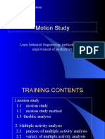 Motion Study: Learn Industrial Engineering: Methodology For Improvement of Productivity