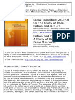 Social Identities Volume 5 Issue 1 1999 [Doi 10.1080%2F13504639951626] Triandafyllidou, Anna -- Nation and Immigration- A Study of the Italian Press Discourse
