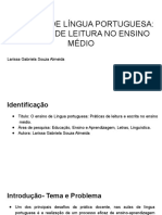 o Ensino de Língua Portuguesa_ a Aquisição Da Leitura Nos Ensinos Fundamental e Médio