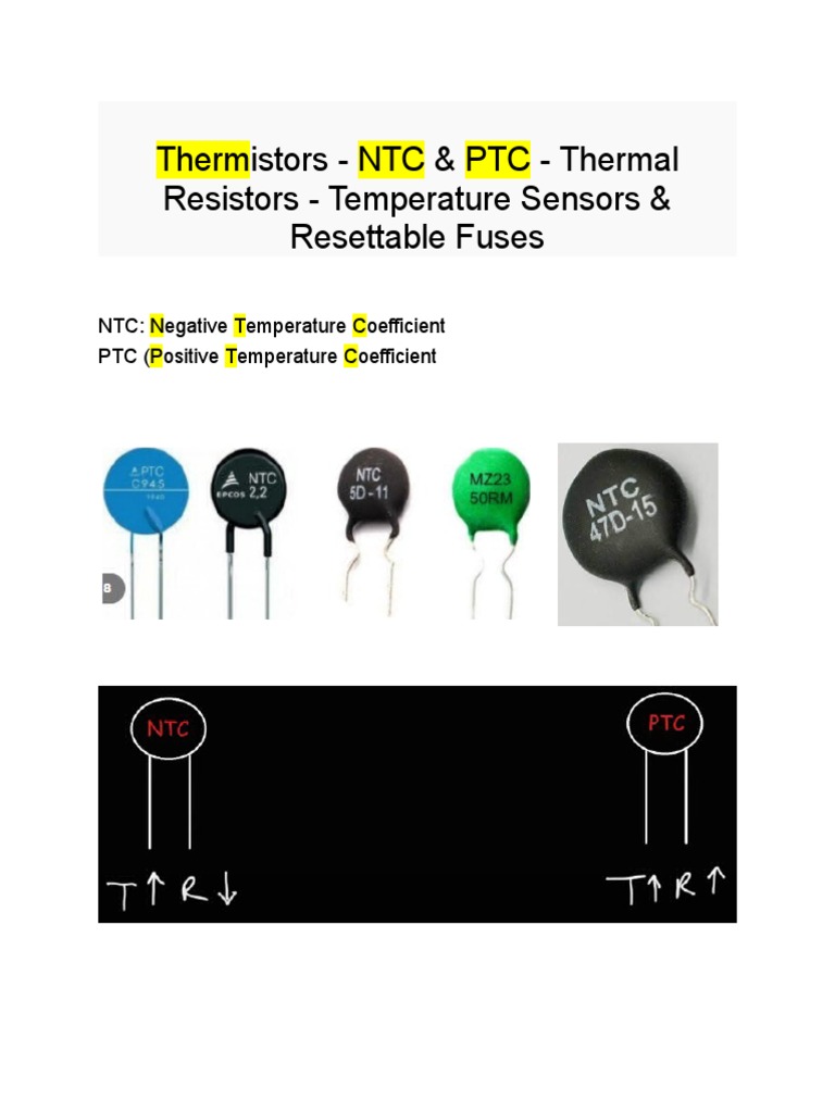 Thermistors PDF