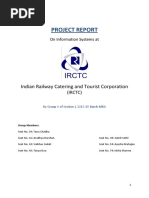 Project Report: Indian Railway Catering and Tourist Corporation