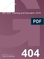 GRI 404 - Training and Education 2016