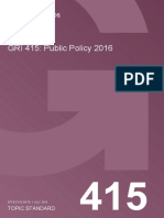 GRI 415 - Public Policy 2016
