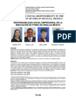 Corporate Social Responsibility in The Innovation of Smes in Sinaloa, Mexico