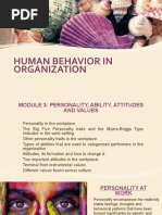 Module 3 Personality, Ability, Attitude and Values